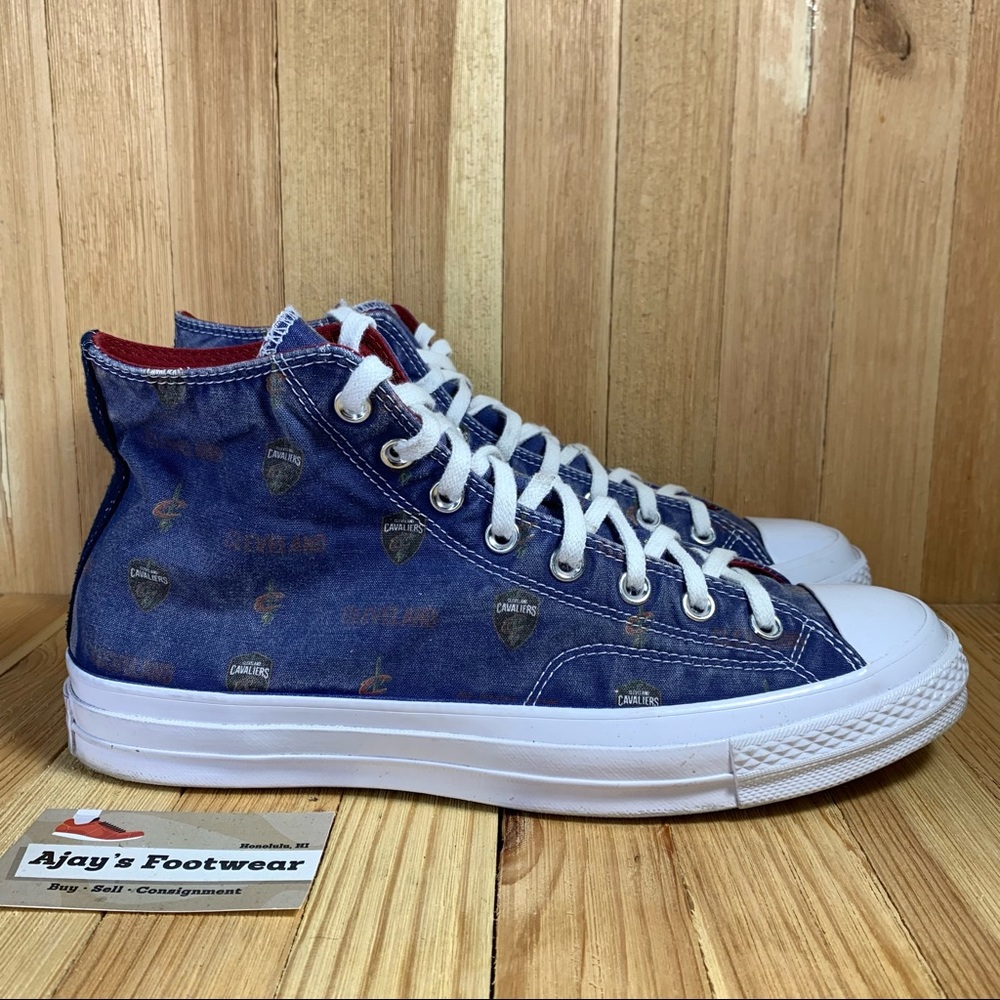 Converse Cleveland Cavaliers Chuck Taylor 70 Hi Mens Size: 10 161165C Shoes - Picture 1 of 11